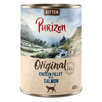 Purizon Kitten 6 x 400 g - kornfri - Kyllingfilet med laks