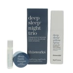 This Works Pillow Spray Sleep Balm & Stress Roll On Deep Sleep Night Trio Set 