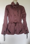 DIESEL VESTE MI-LONGUE 100% COTON TAILLE L COLORIS CHOCOLAT-MAUVE