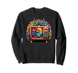 Vintage Television TV Retro 70s 80s Sweatshirt