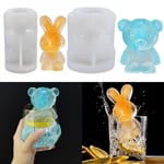 Silicone Bear DIY Kitchen Tools Ice Cream Tools Ice Molds Ice Maker Coffee Milk