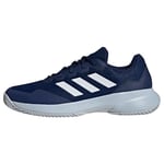 adidas Homme Gamecourt 2.0 Tennis Shoes Chaussures, Dark Blue/Cloud White/Halo Blue, 38 2/3 EU