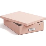 Oppbevaringsboks Kleo A4 Dusty Pink Bigso Box of Sweden