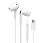USB C Headphones, In Ear Type C Headphone, Stereo Bass Noise Cancelling Earphone with Mic & Volume Control for Huawei P20/P30/Mate 20/30, Google Pixel 2/3/4/XL,OnePlus 8T, Samsung, Xiaomi,Sony