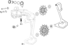 SRAM T-Type Eagle AXS Rear Derailleur Full Replacement Cage Assembly Kit