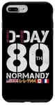 Coque pour iPhone 7 Plus/8 Plus Omaha Beach 1944 D-Day 2024 80ème anniversaire Normandie