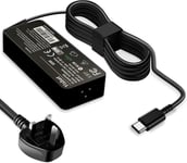 Lenovo Laptop Charger,65W USB C Charger for ThinkPad T14 T15 T480... 