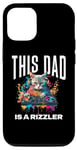 Coque pour iPhone 14 Pro This Dad Has Rizz Cool DJ Cat Rizzler Dad Father's Day 2024