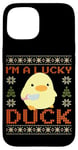 iPhone 15 Funny Duck with Knife Meme - I'm a Lucky Duck Ugly Christmas Case