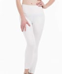 YHWW Leggings,Pantalon de Sport pour Femme Contrôle du Ventre Shapewear Femme 7/8 Pantalon en Tissu Extensible Pantalon de Super qualité Leggings de Sport, Blanc, XXS