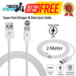 2M Super Fast Micro USB Charger Cable Data Wire For Samsung Galaxy A03 Core /A03