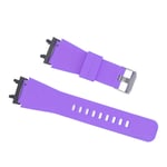 (Purple)Soft Silicone Watch Band Adjustable High Elasticity Smartwatch BGS UK