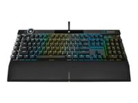 CORSAIR Gaming K100 RGB - Clavier - rétroéclairé - USB - Français - commutateur : CORSAIR OPX RGB - aluminium brossé noir anodisé