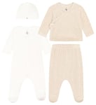 Petit Bateau A0AS8 Trousseau 4 Pcs Manches Longues Mixte Bébé, Variante 1 0 Mois