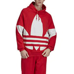 Adidas BG Trefoil Hood Sweatshirt - Lush Red, Large