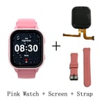 Montre Intelligente Wonlex Pour Enfants,Montre-Bracelet Intelligente,Prise En Charge De Whatsapppig Kt19pro,Android 8.0,Caméra Vidéo,Téléphone Intelligent Connecté,Gps,4g - Type Pink Screen Strap