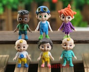 6Pcs Cocomelon Family Friends Girl Boy Action Figure Toys JJ_Yoyo UK