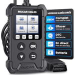 mucar CDL20 OBD2 Valise Diagnostic Auto, Lecteur de Code d'erreur de Moteur, OBD Diagnostique Français Auto Multimarque