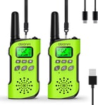 Walkie Talkie for Kids Adults Rechargeable 2 Pack,  8 Channel Long Range Kids Wa