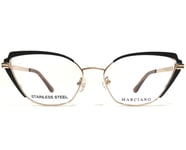 GUESS by Marciano Eyeglasses Frames GM0373 005 Black Rose Gold Large 56-16-140