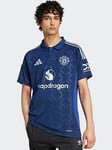 adidas Manchester United Mens 24/25 Away Stadium Replica Shirt -navy, Navy, Size M, Men