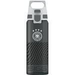 SIGG - Gourde Transparente en Tritan - Total Color DFB Anthracite - Convient Aux Boissons Gazeuses - Lavage Au Lave-Vaisselle - Étanche & Poids Plume - Sans BPA - Sport, Foot, Randonnée - Gris - 0,6L