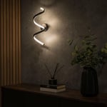 Infinity IP44 Matt Black Single Twist Integrated LED Wall Light in Warm White