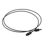 1m 3ft Toslink to  Plug 3.5mm Digital Optical SPDIF Audio Cable Gold Plated H5Q7