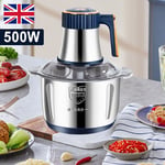 5L Electric Meat Grinder Mincer Mixer Home Blender Mini Food Chopper Processor~