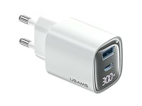 Usams Lad. Network. Cc229 30W Gan Usb-C/Usb-A Fast Charging Xc Series White/White Cc229tc02