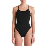 NIKE Women's Lace Up Tie Back One Swim Briefs, Black, M