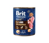 Brit Premium by Nature Lamb märkäruoka herkän ruoansulatuksen omaaville koirille, 800 g