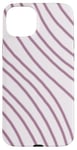 Coque pour iPhone 15 Plus Art abstrait motif ligne de couleur rose