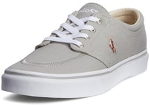 POLO RALPH LAUREN Faxon X Low-Top Canvas Sneaker, Soft Grey, 8.5 UK