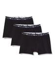 DIM Boxer Homme Coton Stretch Respirant Maintien Optimal x3, Noir, S