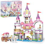 COGO Friends - Lot de 516 Blocs de Construction - Château de Princesse - Jouet éducatif - Cadeaux pour Enfants, Filles et garçons à partir de 6 Ans