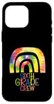 iPhone 16 Pro Max Cute Teacher Back To School First Day of 6th Grade Crew Case