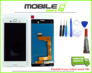 Ecran LCD + Vitre Tactile pour Sony Xperia M4 Aqua Blanc et E2203 + outils+Colle