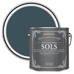 Rust-Oleum Peinture Bleue Résistante aux rayures pour Sols, Finition Mate - Bleu du Soir 2.5L