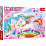 Trefl cristallin 100 Pièces Puzzle, Taille Unique, TR16364, dans Le Monde de Cristal des Licornes, Kristallwelt der Einhörner