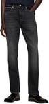 Tommy Hilfiger Jean Homme Regular Fit Straight Leg, Noir (Tundra Black), 35W/30L