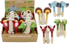 Wooden Skipping Rope Animals P8 127076 Mix Price Per 1 Piece