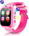 Montre Connectée Enfant Fille Garçon Avec Appareils 2 Photo,Montre Enfant 24 Jeux Musique Pédomètre Calories Réveil,Montre Intelligente Enfant Cadeau 3-12 Ans(Avec Sd Card)¿