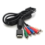 Component-kabel för PS2/PS3 RGB-kabel - Perfet black one size