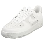 Nike Air Force 1 07 Lx Womens Fashion Trainers in White Grey - 5 UK