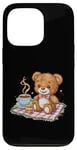 iPhone 13 Pro Cartoon teddy bear with honey and tea Case