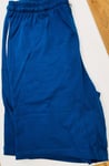 Hugo Boss Bodywear Blue Cotton Drawstring Leg Logo Shorts Size S BNWT