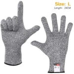 Gants de s¿¿curit¿¿ anti-coupure pour jardin PE niveau 5",haute r¿¿sistance,anti-rayures,coupe de verre polyvalente,cuisine industrielle,"jardinage - Type L