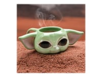 Paladone Star Wars The Mandalorian - Mugg - Storlek 21 X 10 Cm - Höjd 8 Cm - 350 Ml - 3D The Child (Baby Yoda)