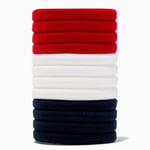 Claire's Red, White, & Black Hair Ties - 12 Pack